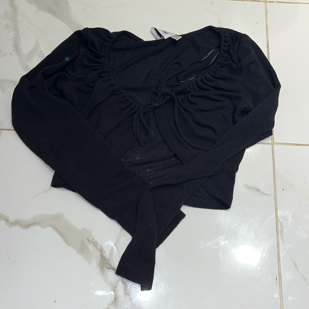 Black open princess Polly going out top